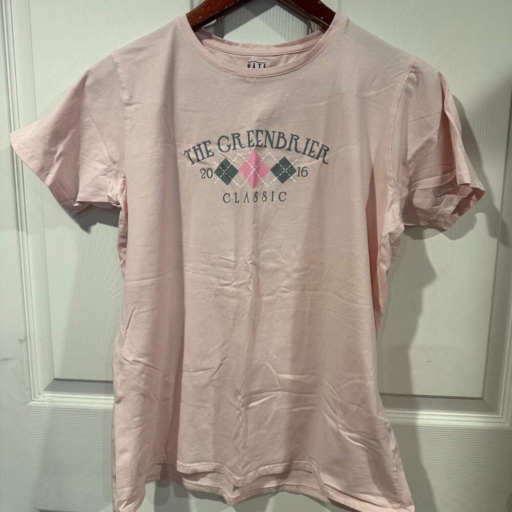 Greenbrier Resort Kate Lord 2016 Greenbrier Classic Kate Lord Pink Shirt L 292